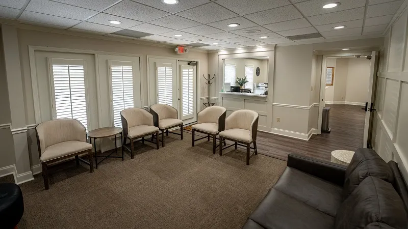 Bartlett Office seating area side view